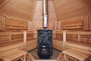 Sauna 9 m2 logburning heater