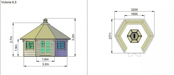 Victoria 65 m2 dimensions