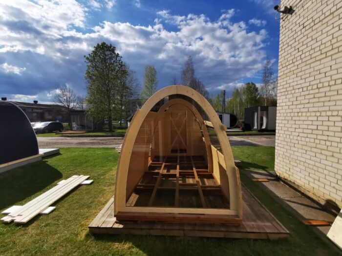 Glamping Pod 2,4 x 5,9 gemonteerd met zij-ingang - Afbeelding 9