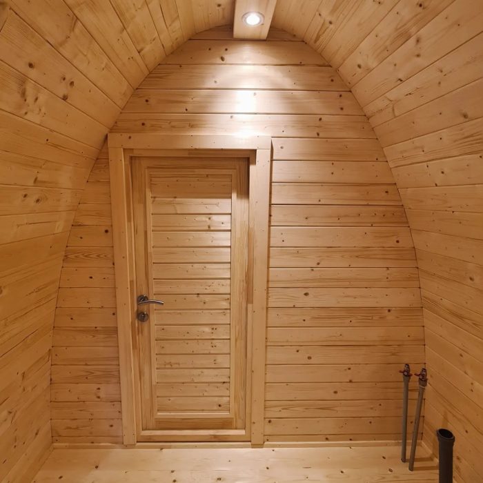 Glamping Pod met sanitair