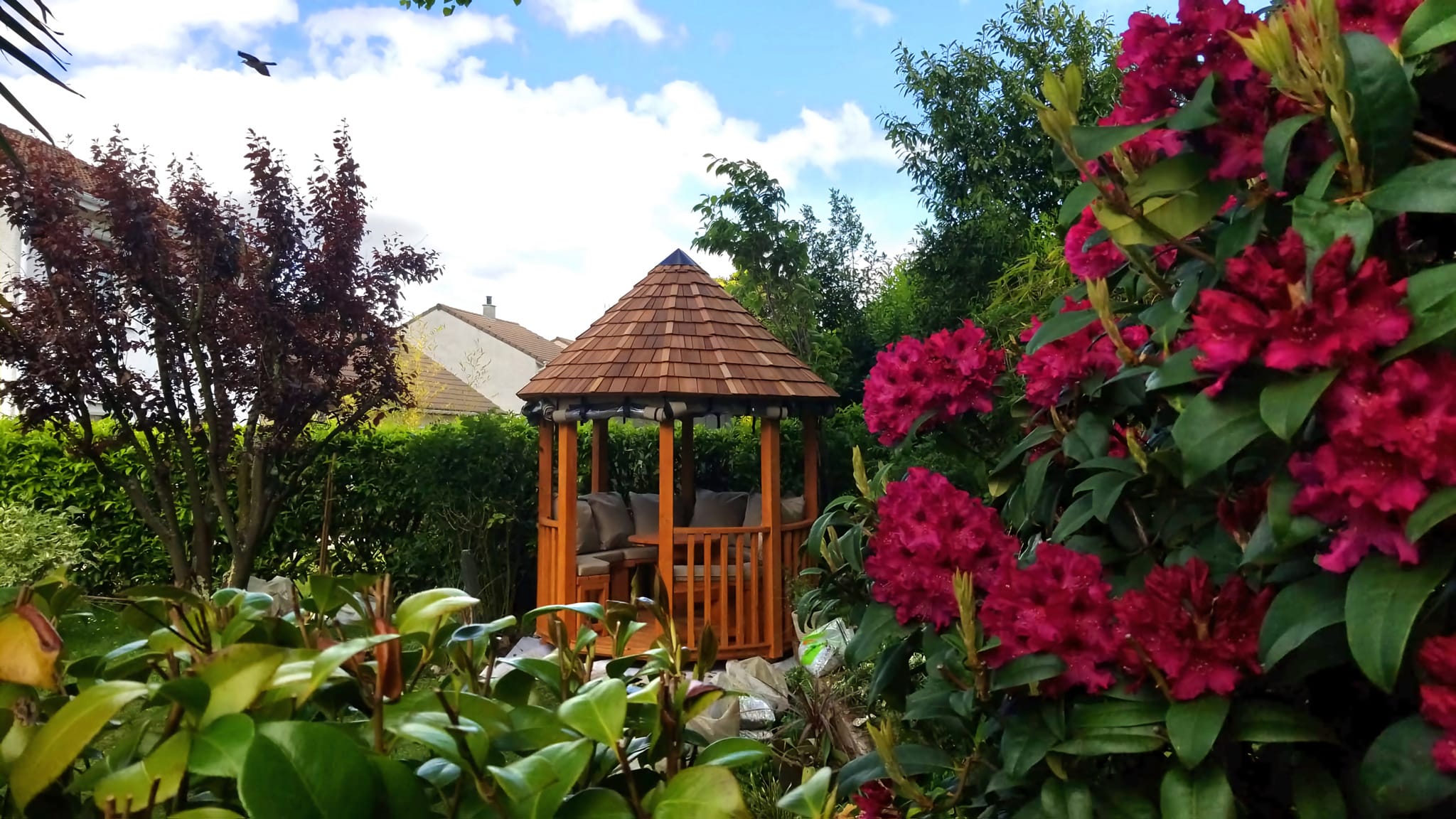 Gazebo in de tuin